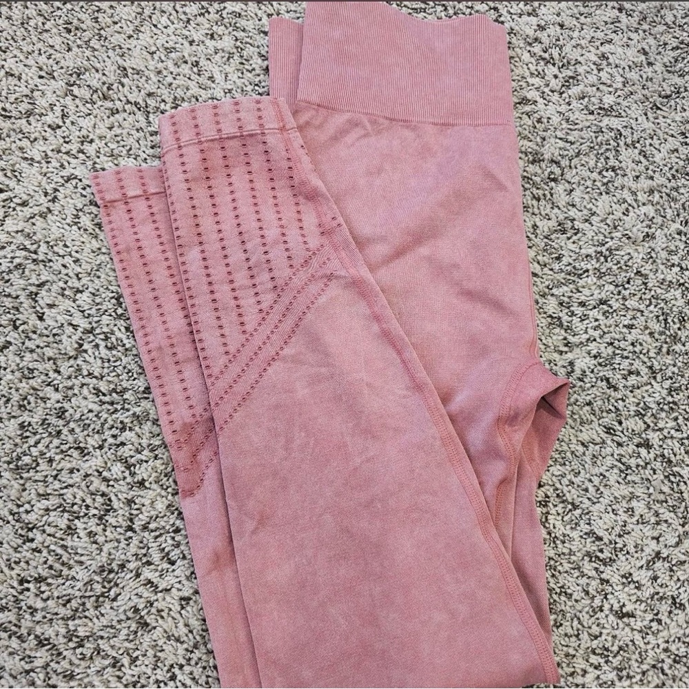 Free People Pink Seamless High-Rise Leggings